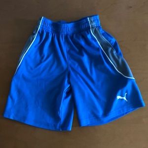 Boys size XS Puma blue athletic shorts